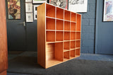 Bespoke Asymmetrical "Studio Grid" Shelving Unit in Solid Pine – Vintage Utility