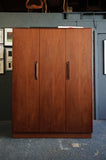 G-Plan "Fresco" Triple Wardrobe in Figured Teak – Designed by Victor Wilkins, c.1968