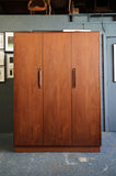 G-Plan "Fresco" Triple Wardrobe in Figured Teak – Designed by Victor Wilkins, c.1968