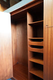 G-Plan "Fresco" Triple Wardrobe in Figured Teak – Designed by Victor Wilkins, c.1968