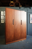 G-Plan "Fresco" Triple Wardrobe in Figured Teak – Designed by Victor Wilkins, c.1968