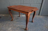 Harlequin Pair of Queen Anne Revival Walnut Tray-Top Tables – British, Circa 1920s