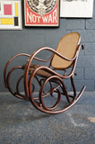 Vintage "P.I. Dinette" Bentwood Rocking Chair – Thonet Style (c.1970s)