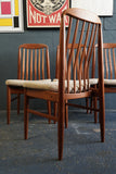 Set of 4 Teak High-Back Dining Chairs by Benny Linden – Danish Modern Style