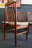 Set of 4 Teak High-Back Dining Chairs by Benny Linden – Danish Modern Style