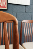 Set of 4 Teak High-Back Dining Chairs by Benny Linden – Danish Modern Style