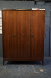 Rare G-Plan Triple Wardrobe in Afromosia (African Teak) – UK, Late 1950s