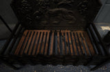 Complete Cast Iron Fireplace Set – Heraldic Lion Grate, Screen & Tools