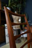 Mid-Century Danish Teak Extending Dining Table & 8 Ladder-Back Chairs