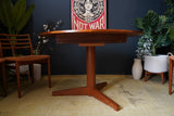 Mid Century Danish Extendable Dining Table with 6 Erling Torvits Chairs