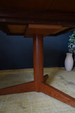 Mid Century Danish Extendable Dining Table with 6 Erling Torvits Chairs