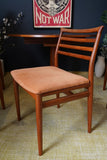 Mid Century Danish Extendable Dining Table with 6 Erling Torvits Chairs