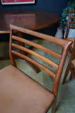 Mid Century Danish Extendable Dining Table with 6 Erling Torvits Chairs