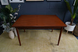 Vintage Danish Mid-Century Teak Extending Dining Table – Timeless Scandinavian Elegance