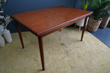 Vintage Danish Mid-Century Teak Extending Dining Table – Timeless Scandinavian Elegance
