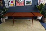 Vintage Danish Mid-Century Teak Extending Dining Table – Timeless Scandinavian Elegance