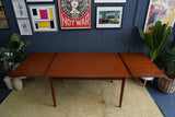 Vintage Danish Mid-Century Teak Extending Dining Table – Timeless Scandinavian Elegance