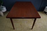 Vintage Danish Mid-Century Teak Extending Dining Table – Timeless Scandinavian Elegance