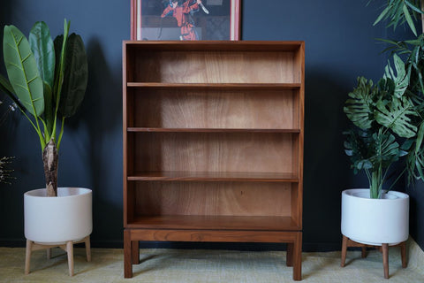 Mid Century Danish Raised Bookcase Rosewood Veneer