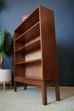 Mid Century Danish Raised Bookcase Rosewood Veneer