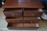 Antique Victorian Large Dark Oak Chest of Drawers