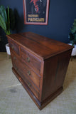 Antique Victorian Large Dark Oak Chest of Drawers