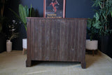 Antique Victorian Large Dark Oak Chest of Drawers