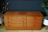 Mid-Century Oak Double Chest of Drawers – Timeless Elegance & Practical Storage
