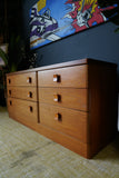 Mid-Century Oak Double Chest of Drawers – Timeless Elegance & Practical Storage
