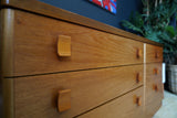 Mid-Century Oak Double Chest of Drawers – Timeless Elegance & Practical Storage