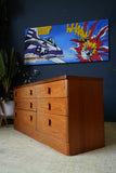Mid-Century Oak Double Chest of Drawers – Timeless Elegance & Practical Storage