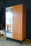 Timeless Function Meets Mid-Century Style: Vintage E. Gomme G-Plan Oak Wardrobe with Mirror (1950s)