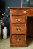 Edwardian Pitch Pine Desk