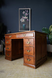 Edwardian Pitch Pine Desk