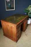 Edwardian Pitch Pine Desk