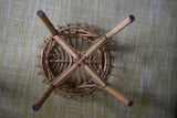 Mid Century Vintage Rattan Stool by Franco Albini for Vittorio Bonacina Italy 1960