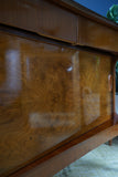 Mid-Century Convex Curved Free-standing Sideboard with Walnut Veneer