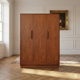 G-Plan "Fresco" Triple Wardrobe in Figured Teak – Designed by Victor Wilkins, c.1968