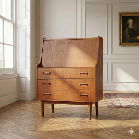 Gunnar Nielsen for Tibergaard Teak Bureau – Denmark, 1960s