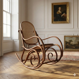 Vintage "P.I. Dinette" Bentwood Rocking Chair – Thonet Style (c.1970s)