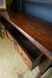 Late Georgian Early Victorian Welsh Dresser Solid Oak Brass Bail Pulls