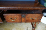 Late Georgian Early Victorian Welsh Dresser Solid Oak Brass Bail Pulls