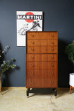Mid-Century G Plan TallBoy Chest of Drawers 1960s