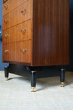 Mid-Century G Plan Tall Boy Chest of Drawers 1960s