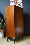 Mid-Century G Plan Tall Boy Chest of Drawers 1960s