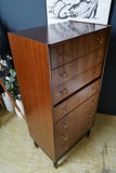 Mid-Century G Plan Tall Boy Chest of Drawers 1960s