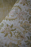 Late Victorian Edwardian Arts & Crafts Occasional Parlour Chair Green Floral 