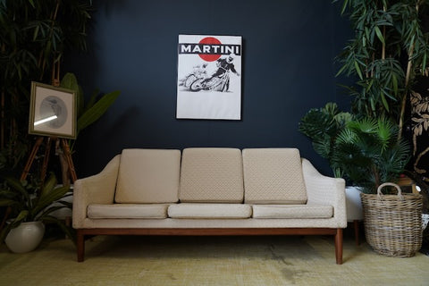 Mid Century Guy Rogers 1960s Three-Seater Sofa