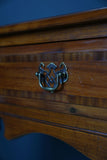 Antique Georgian Style Oak Two Drawer Dresser Hallway Table