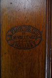 Antique Humidor Habana Cuban Cigar Box Incl. Boxes & Key Advertising Shop Display Wall Cabinet